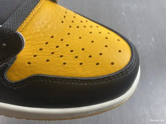 Cheap TBK Yellow 555088-711 Jordan Air 1 High Toe OG 0328